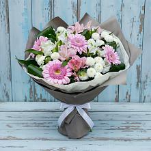 Букет цветов из:  Герберы, Альстромерии и Хризантемы в Тайшете
