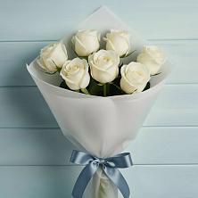 Букет 7 Белых роз Эдлесс Лав в Тайшете