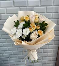 Букет цветов из:  Розы и Хризантемы в Тайшете