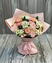 Букет цветов из:  Гвоздики, Розы и Хризантемы в Тайшете