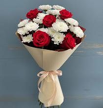 Букет цветов из:  Розы и Хризантемы в Тайшете