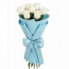 Букет 7 белых роз Проуд в Тайшете