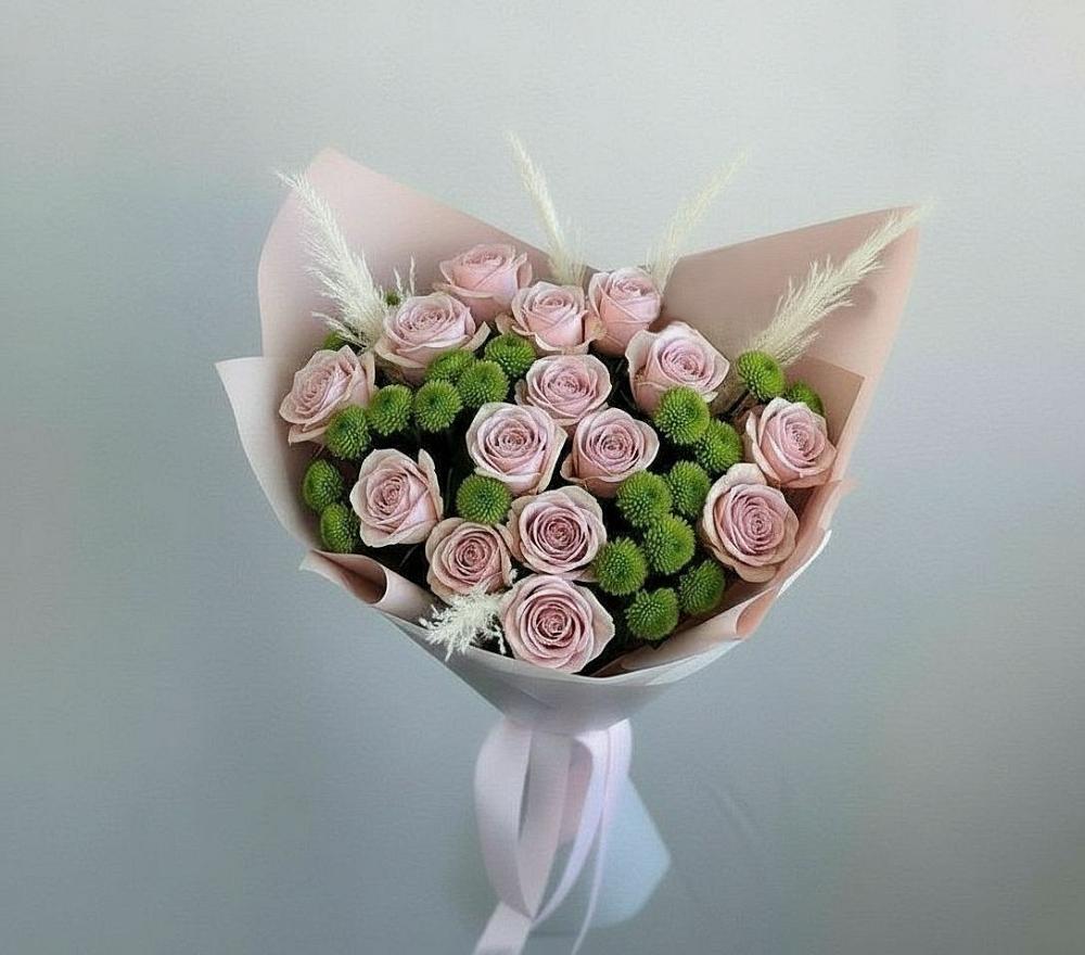 Букет цветов из: Розы и Хризантемы в Тайшете