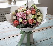 Букет цветов из:  Розы, Лизиантусы и Гвоздики #REPLACE_PRED# Тайшете