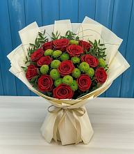 Букет цветов из:  Розы и Хризантемы в Тайшете