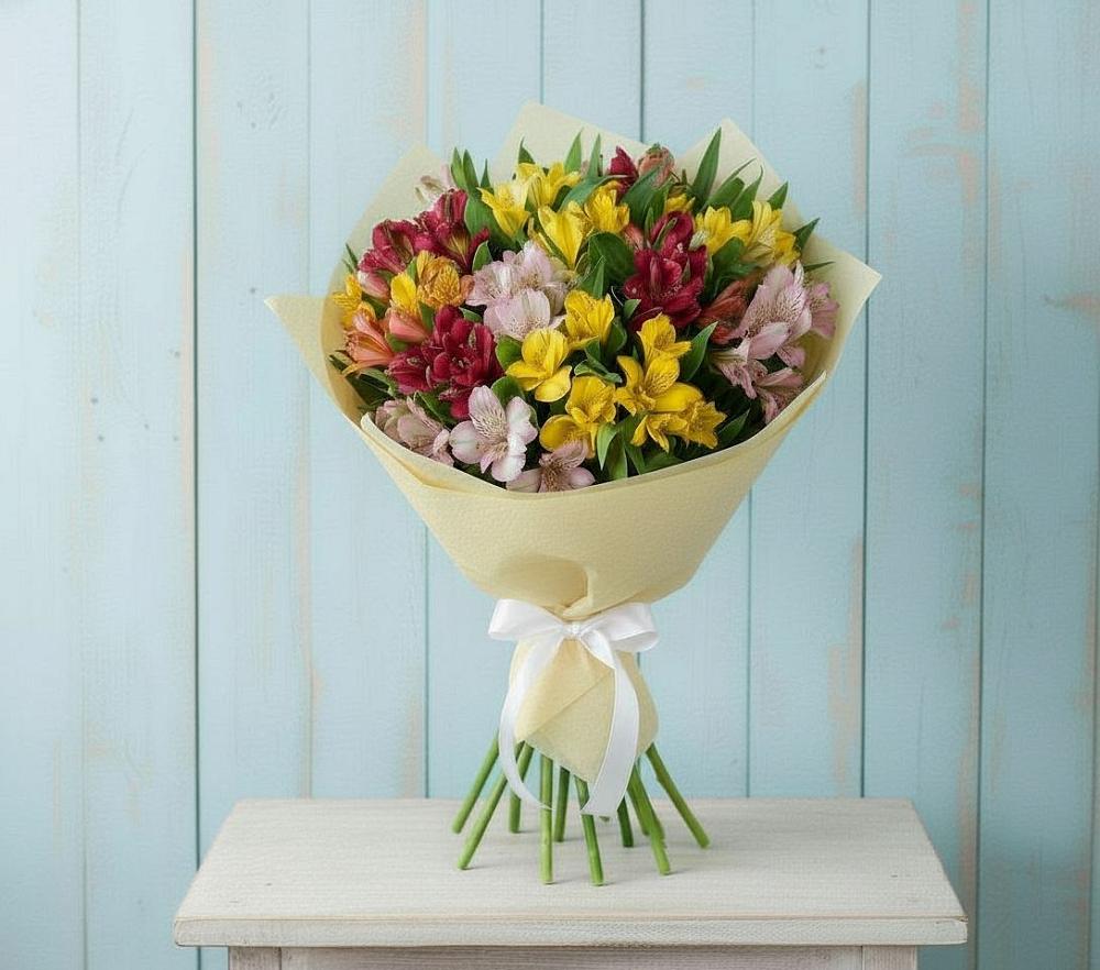Букет цветов из: Альстромерии в Тайшете