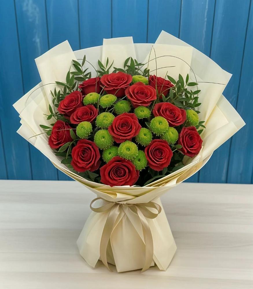 Букет цветов из: Розы и Хризантемы в Тайшете