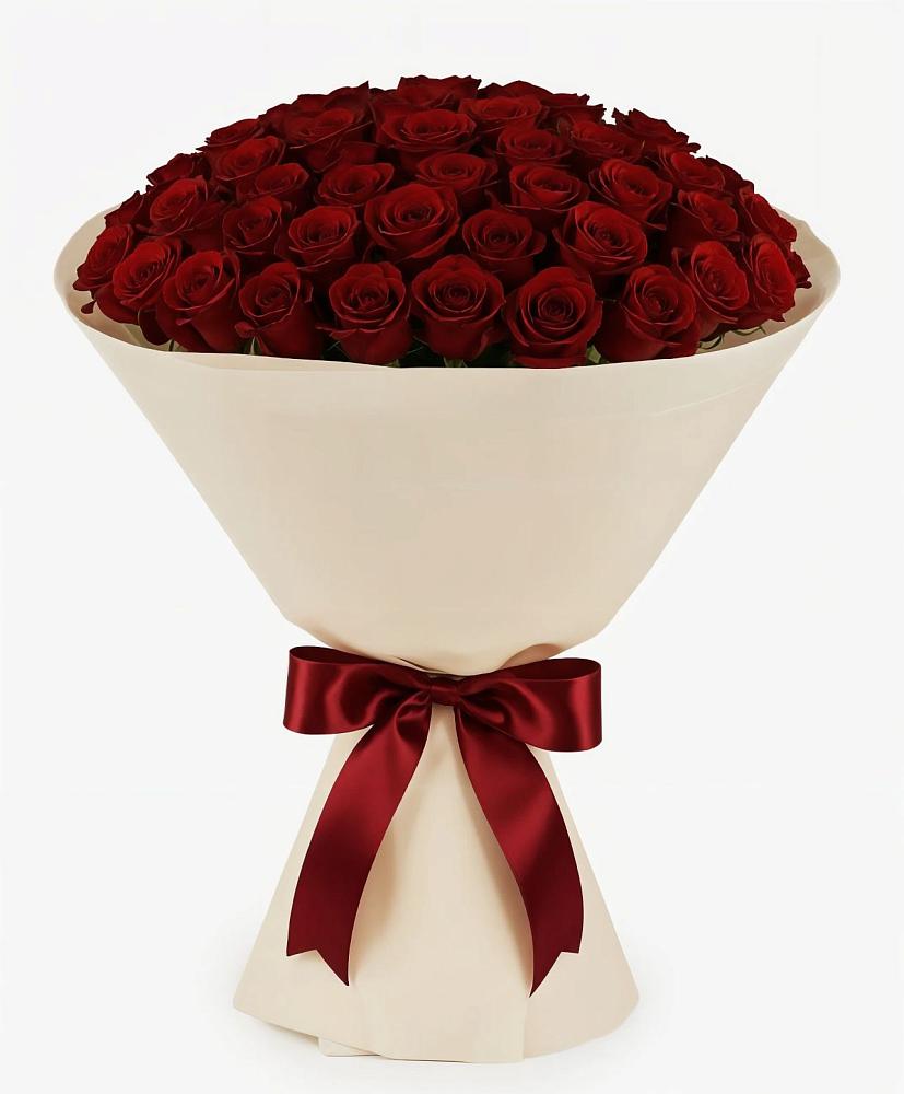 Букет 101 Бордовая роза Блэк Бакарра в Тайшете